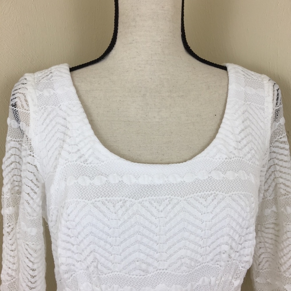 EUC Rabbit Rabbit Rabbit. White Lace Dress. Sz. 10 - Picture 3 of 8